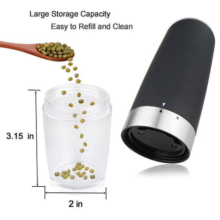 Automatic Gravity Electric Salt Or Pepper mill Grinder LED Battery-Operated AU - Aimall
