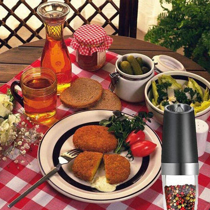 Automatic Gravity Electric Salt Or Pepper mill Grinder LED Battery-Operated AU - Aimall