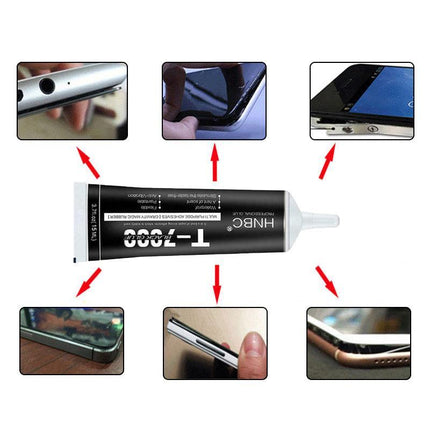 T7000 Glue Multi Purpose Black Acrylic Adhesive for Phone Screen Repair, Fram... - Aimall