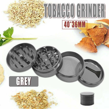 4 Layer Metal Zinc Alloy Herb Tobacco Grinder Hand Muller Smoke Crusher Spice AU - Aimall