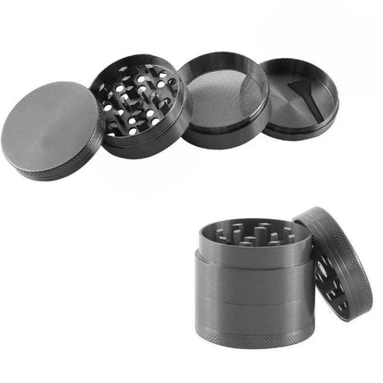 4 Layer Metal Zinc Alloy Herb Tobacco Grinder Hand Muller Smoke Crusher Spice AU - Aimall