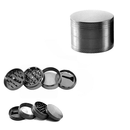 4 Layer Metal Zinc Alloy Herb Tobacco Grinder Hand Muller Smoke Crusher Spice AU - Aimall