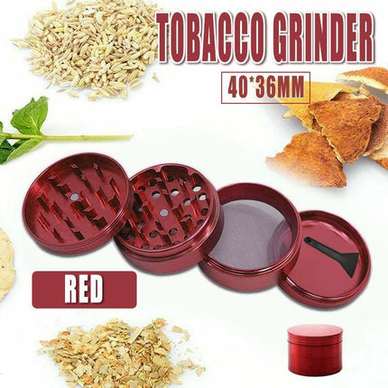 4-Layers Metal Zinc Alloy Tobacco Grinder Smoke Crusher Spice Hand Muller AU - Aimall