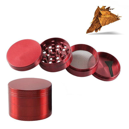 4-Layers Metal Zinc Alloy Tobacco Grinder Smoke Crusher Spice Hand Muller AU - Aimall