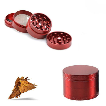 4-Layers Metal Zinc Alloy Tobacco Grinder Smoke Crusher Spice Hand Muller AU - Aimall