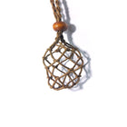 Empty Stone Holder Necklace Crystal Quartz Gemstone Cage Rope Cord Pendant DIY - Aimall