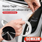 Car Door Sill Protector Edge Sticker Carbon Fiber Rubber DIY Guard Bumper Strip - Aimall