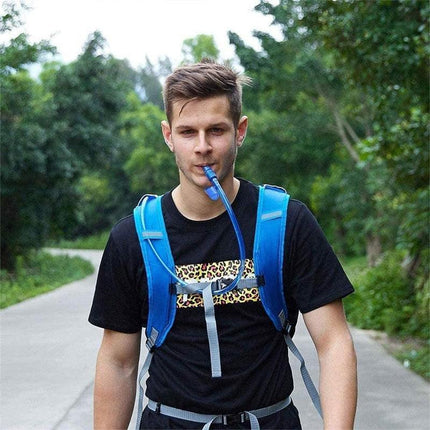 2L Water Backpack Bladder Bag Hydration System Camelbak Pack Hiking Cycling OD - Aimall