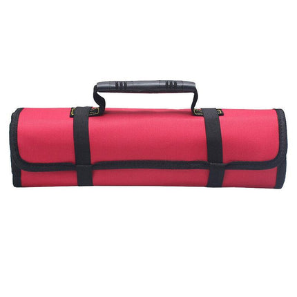 22 Pocket Tool Roll Fold Spanner Canvas Case Wrench Storage Bag Multifunctional - Aimall