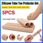 5PCS Silicone Tube Toe Gel Protector Corn Relief Foot Pain Soft Cushion Pad Cap - Aimall
