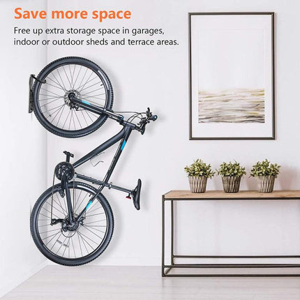 4PCS Steel Bicycle Bike Wall Rack Mount Garage Stand Holder Storage Hanger Hook - Aimall