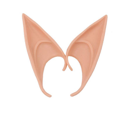 1 Pair Rubber Elf Ears Fairy Elven Pixie Hobbit Demon Halloween Costume Cosplay - Aimall