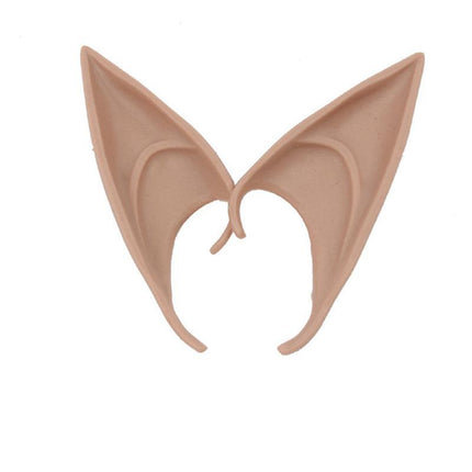 1 Pair Rubber Elf Ears Fairy Elven Pixie Hobbit Demon Halloween Costume Cosplay - Aimall
