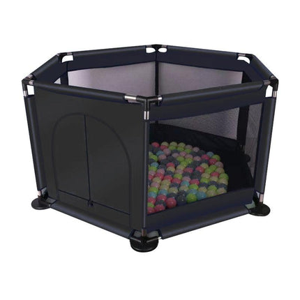 130CM Baby Playpen Child Play Mat Interactive Safety Gate Slide Fence Game Set - Aimall