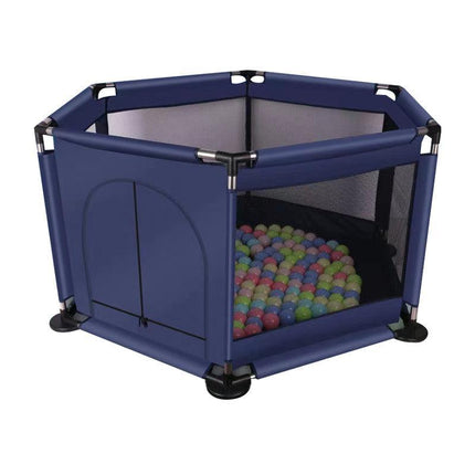 130CM Baby Playpen Child Play Mat Interactive Safety Gate Slide Fence Game Set - Aimall