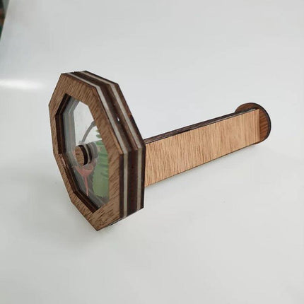 Kaleidoscope Kit Handmade Wood DIY Kaleidoscope Kids Toddler Outdoor Toys Gifts - Aimall