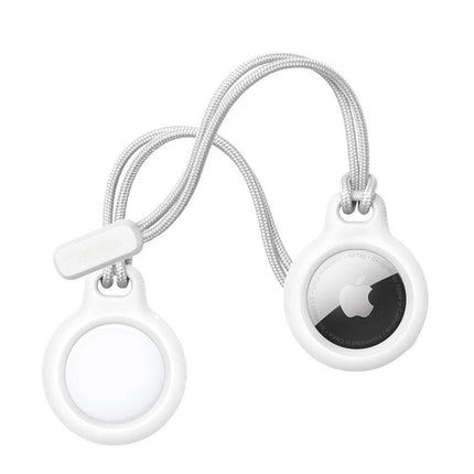 For Apple AirTag Air Tag Lanyard Case Protector Protective Cover Shell Key Chain - Aimall