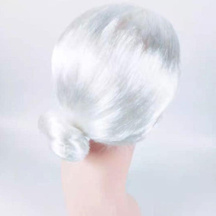 1X Grandma Wig Old Lady Woman White Granny Mother Dress Up Costume Part AU Stock - Aimall