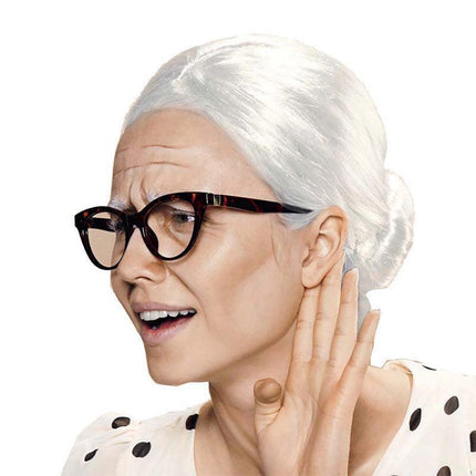1X Grandma Wig Old Lady Woman White Granny Mother Dress Up Costume Part AU Stock - Aimall