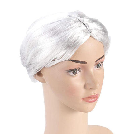 1X Grandma Wig Old Lady Woman White Granny Mother Dress Up Costume Part AU Stock - Aimall