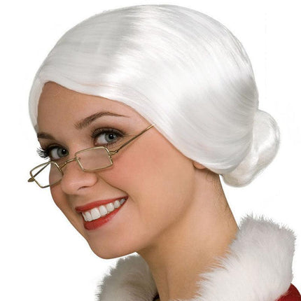 1X Grandma Wig Old Lady Woman White Granny Mother Dress Up Costume Part AU Stock - Aimall