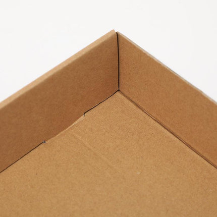 Cardboard Paper Catering Grazing Boxes/Trays 10, 20Pk Kraft W/Windows Disposable - Aimall