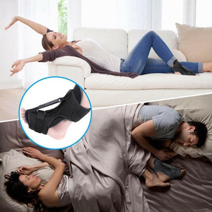 Women Men Adjustable Plantar Fasciitis Night Splint Foot Drop Support Brace Belt - Aimall