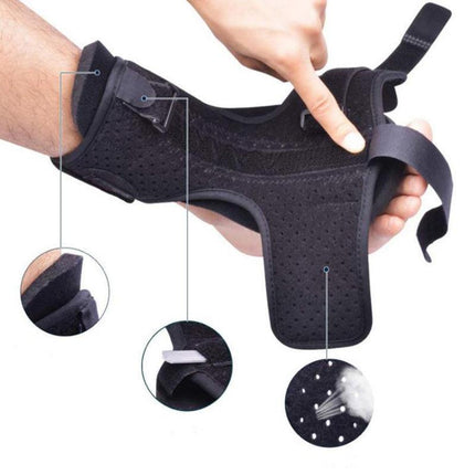 Women Men Adjustable Plantar Fasciitis Night Splint Foot Drop Support Brace Belt - Aimall