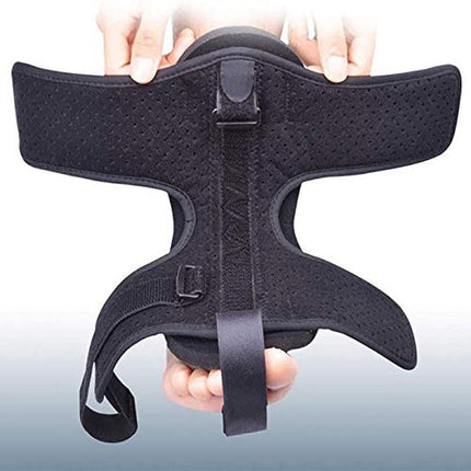 Women Men Adjustable Plantar Fasciitis Night Splint Foot Drop Support Brace Belt - Aimall
