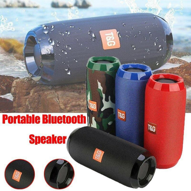 Wireless Portable Bluetooth Speakers HIFI Stereo Outdoor USB/TF/AUX FM Radio AU - Aimall