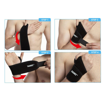 AOLIKES Wrist Support Splint Brace Protection Strap Carpel Tunnel Pain Relief - Aimall