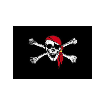 90X150cm Large Pirate Flag Jolly Roger Skull & Crossbone Flags Party Accessory - Aimall