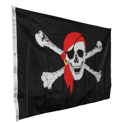 90X150cm Large Pirate Flag Jolly Roger Skull & Crossbone Flags Party Accessory - Aimall