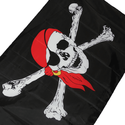 90X150cm Large Pirate Flag Jolly Roger Skull & Crossbone Flags Party Accessory - Aimall
