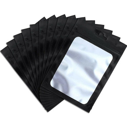 200X Matte Shiny Zip Lock Seal Bags Aluminum Foil Resealable Packing Bag Pouch - Aimall