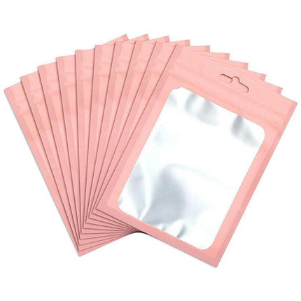 200X Matte Shiny Zip Lock Seal Bags Aluminum Foil Resealable Packing Bag Pouch - Aimall