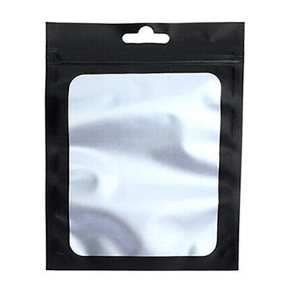200X Matte Shiny Zip Lock Seal Bags Aluminum Foil Resealable Packing Bag Pouch - Aimall