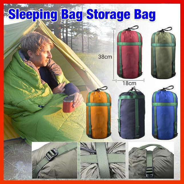 AU Waterproof Compression Stuff Sack Camping Storage Bag Outdoor Sleeping Bag - Aimall