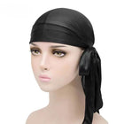 Velvet Durag Silky Hat Cap Men Women Premium Designer Doo Rag Wave Silk Headwear - Aimall
