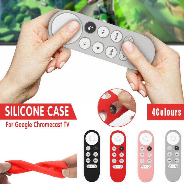 Silicone Case Protective Cover Shell For Google Chromecast TV 2020 Voice Remote - Aimall