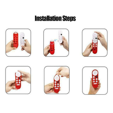 Silicone Case Protective Cover Shell For Google Chromecast TV 2020 Voice Remote - Aimall