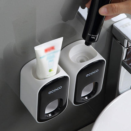 Ecoco Wall mount auto ands Free Toothpaste Dispenser Automatic Toothpaste Squeez - Aimall