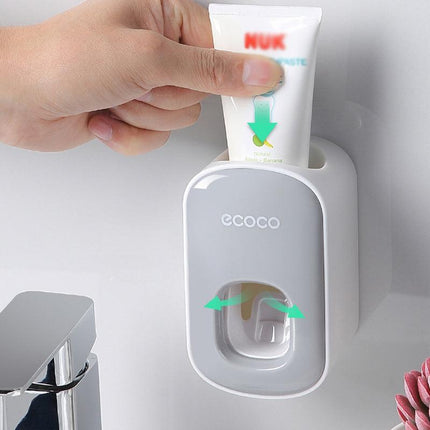 Ecoco Wall mount auto ands Free Toothpaste Dispenser Automatic Toothpaste Squeez - Aimall
