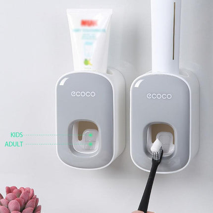 Ecoco Wall mount auto ands Free Toothpaste Dispenser Automatic Toothpaste Squeez - Aimall