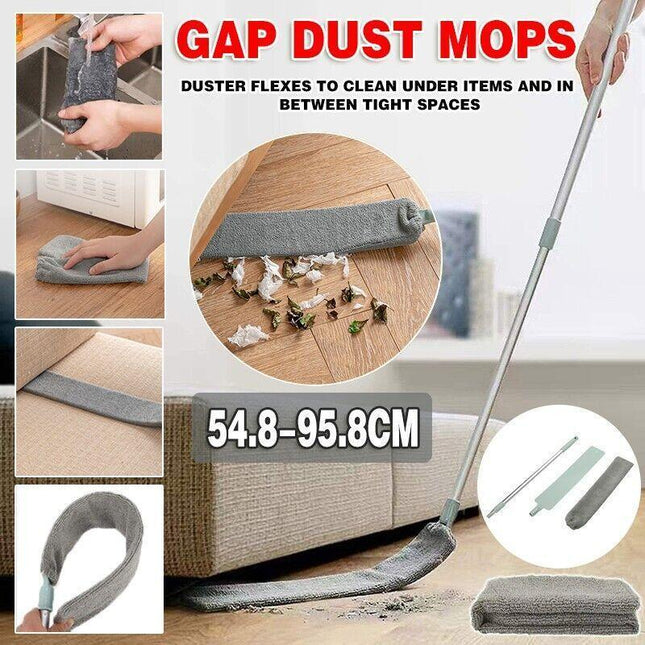 Retractable Gap Dust Cleaner Long Handle Flexible Gap Dust Mops For Sofa Bed - Aimall