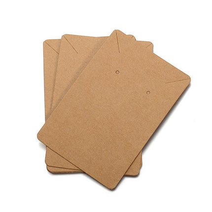 40PCS Jewellery Cardboard Display Cards Necklace Stud Earring Paper Holder 6*9CM - Aimall