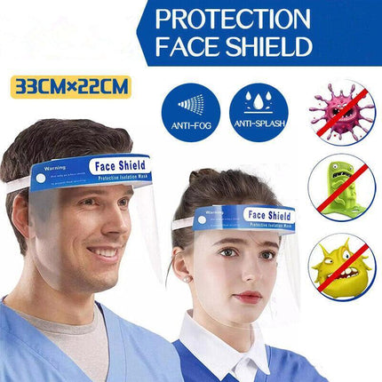 10 PCS Full Face Cover Protection Safety Mask Shield Clear Glasses Anti-Fog AU - Aimall