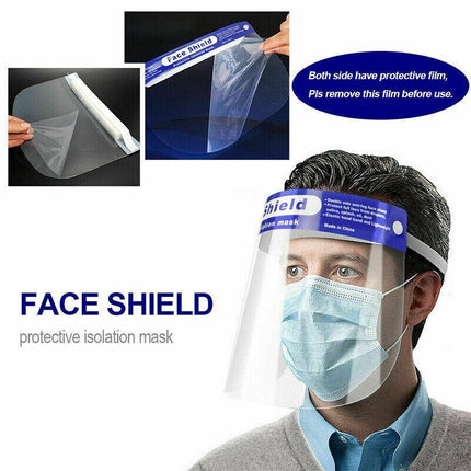 10 PCS Full Face Cover Protection Safety Mask Shield Clear Glasses Anti-Fog AU - Aimall