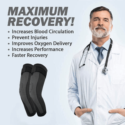 AOLIKES Knee Compression Sleeve Gym Sports Leg Brace Support Joint Pain Relief - Aimall