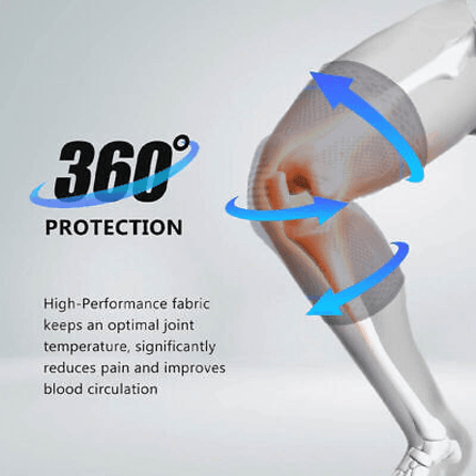 AOLIKES Knee Compression Sleeve Gym Sports Leg Brace Support Joint Pain Relief - Aimall